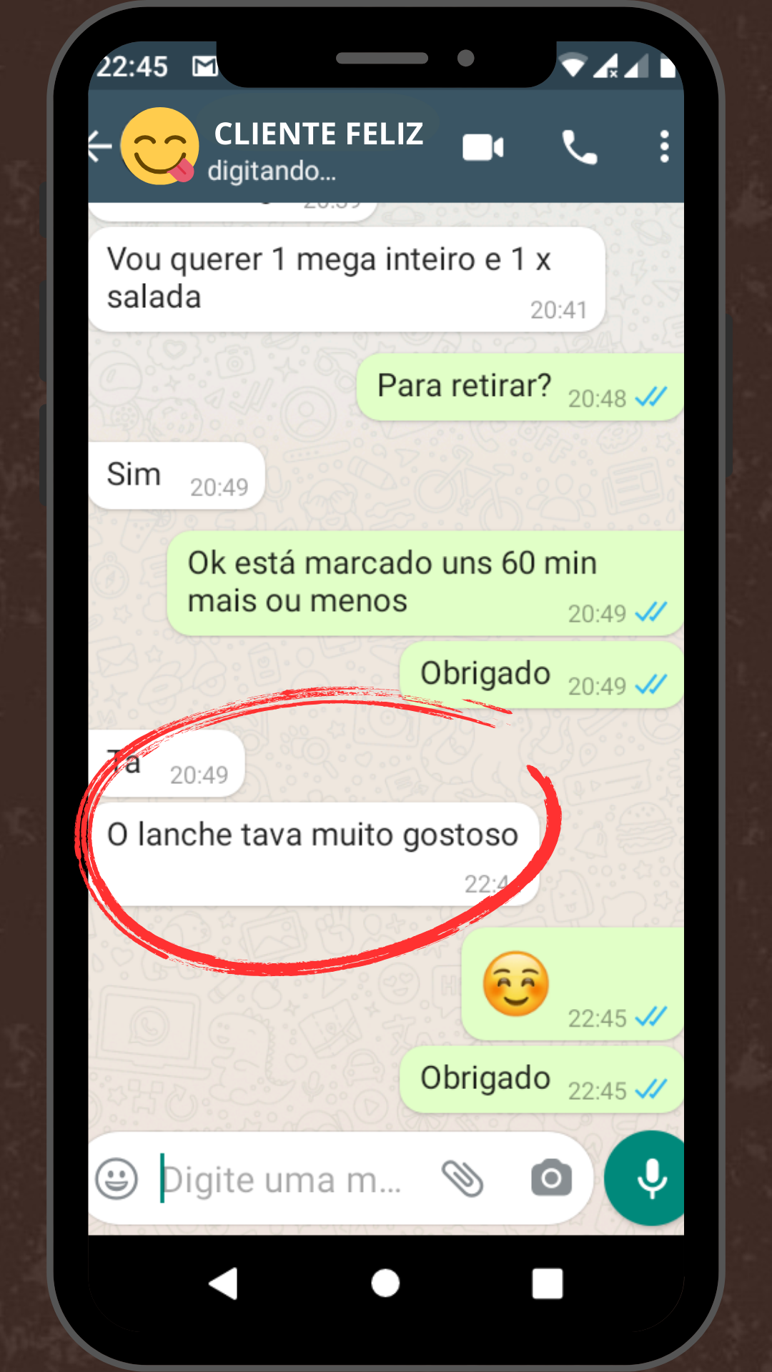 Feedback 2 - Cliente O PONTO Lanches